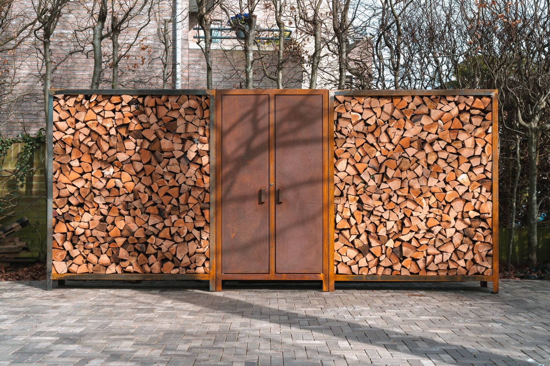FORNO Rangement en bois Acier corten (7 tailles)