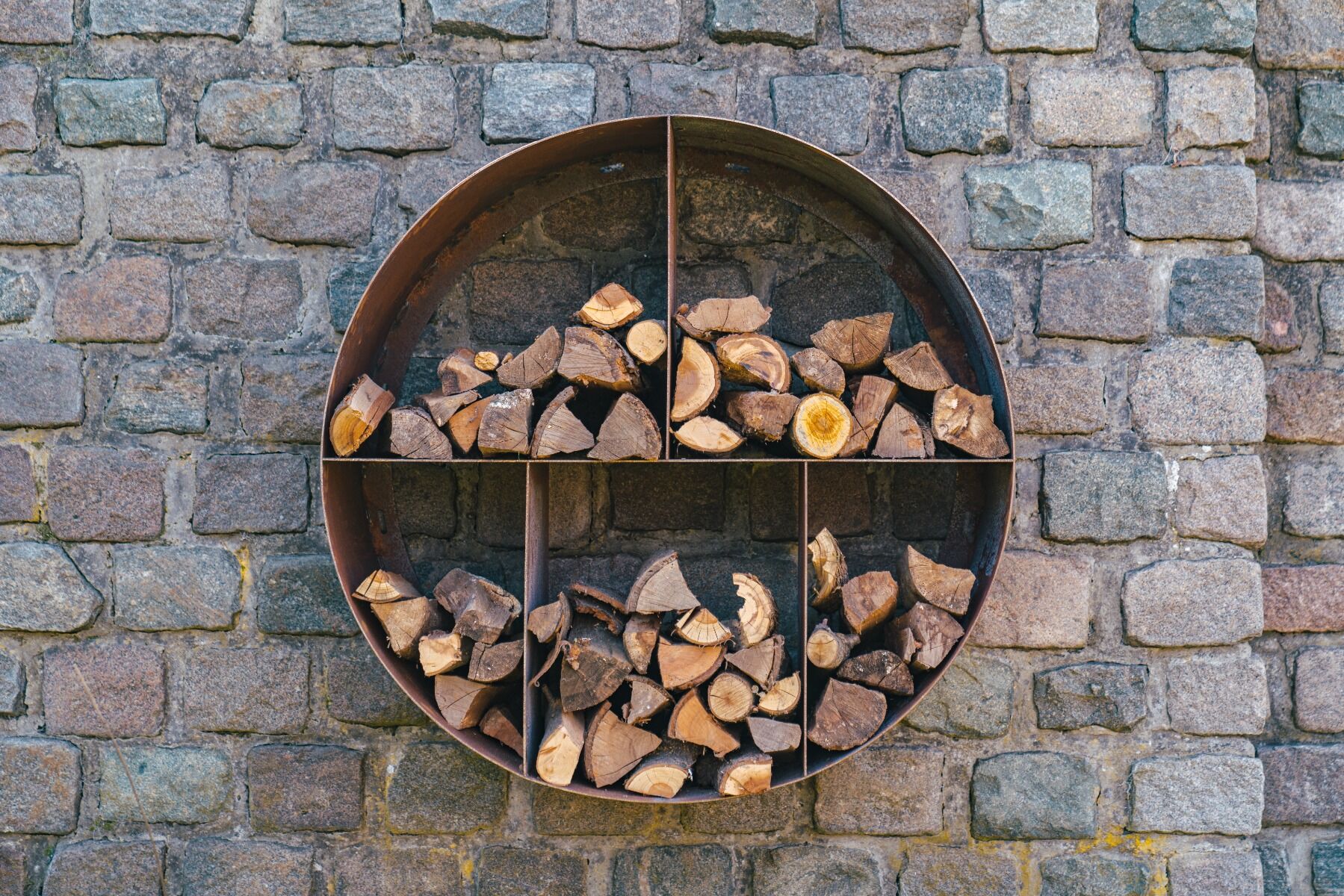 FORNO Rangement en bois BHS Acier corten