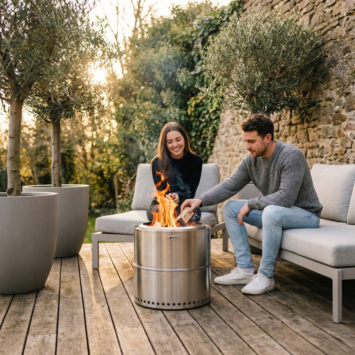 Brasero sans fumée Rokfri large HEAT