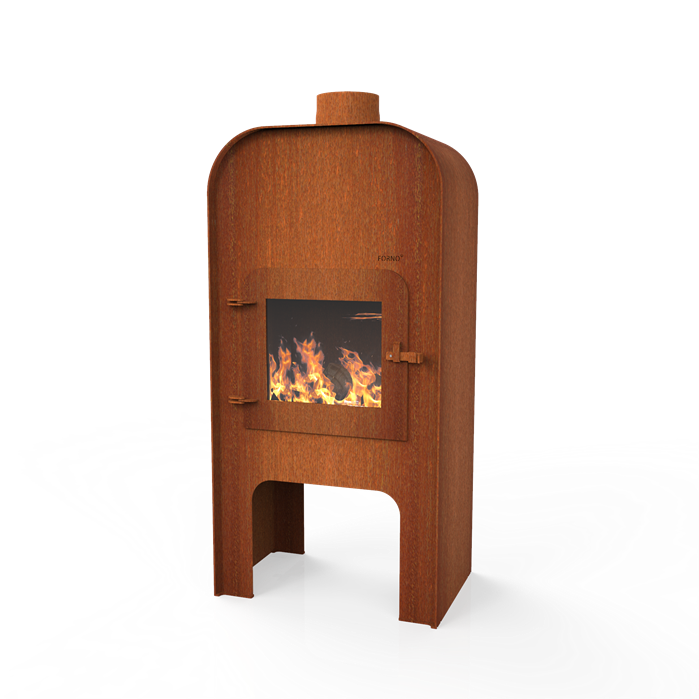 FORNO Poêle de Jardin Gap Acier Corten