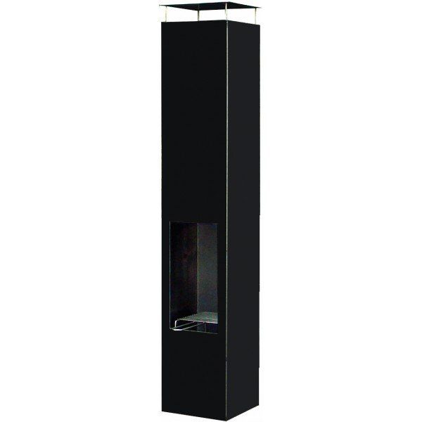 GardenMaxX Poêle de Terrasse Amayo Noir