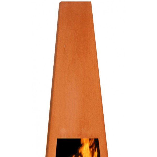 GardenMaxX Poêle de terrasse Vilos Corten XL