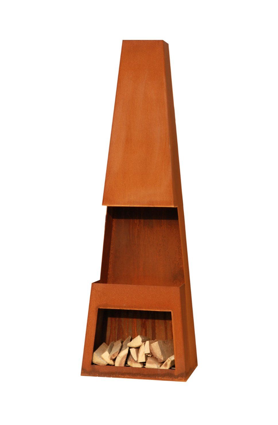 GardenMaxX Poêle de Terrasse Pular Corten XL