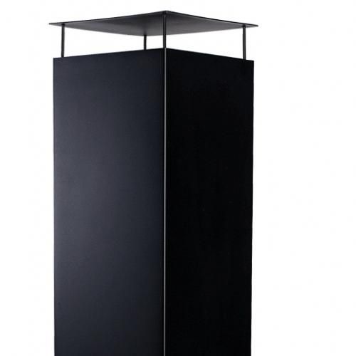 GardenMaxX Poêle de Terrasse Tacora Noir
