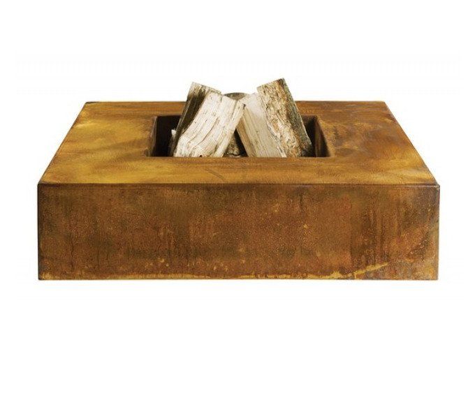 GardenMaxX Bol à Feu Rima Corten 80 x 80 cm
