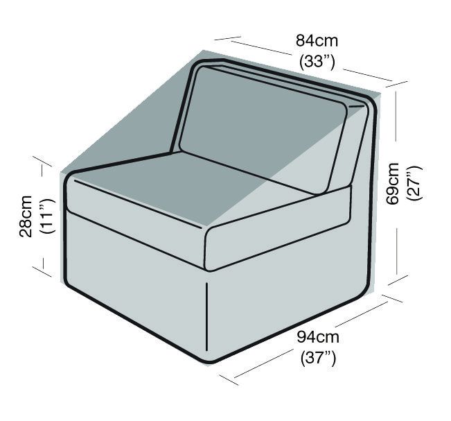 Housse de set Garland Lounge (84x94x69cm) Noir