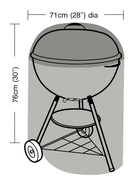 Garland Couverture de barbecue (Ø71cm) verte