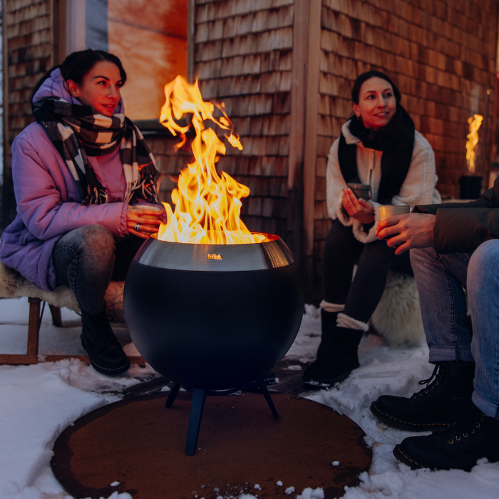 Brasero sans fumée MOON 45 avec pied bas höfats