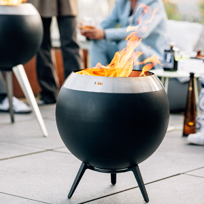 Brasero sans fumée MOON 45 avec pied bas höfats