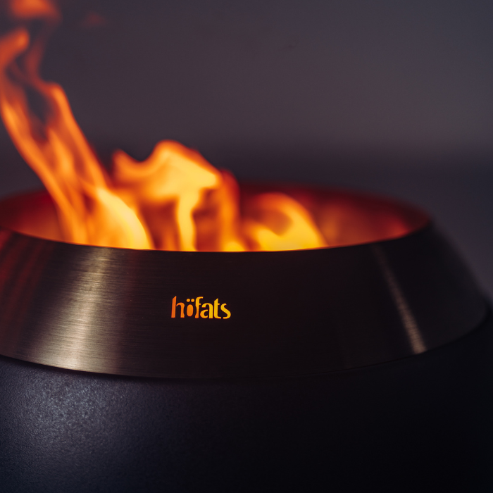 Brasero sans fumée MOON 45 avec pied bas höfats