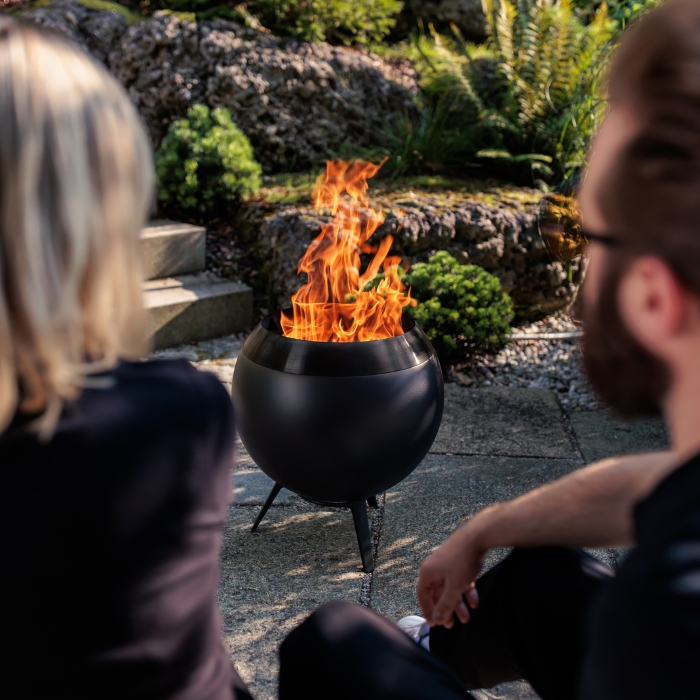 Brasero sans fumée MOON 45 avec pied bas höfats