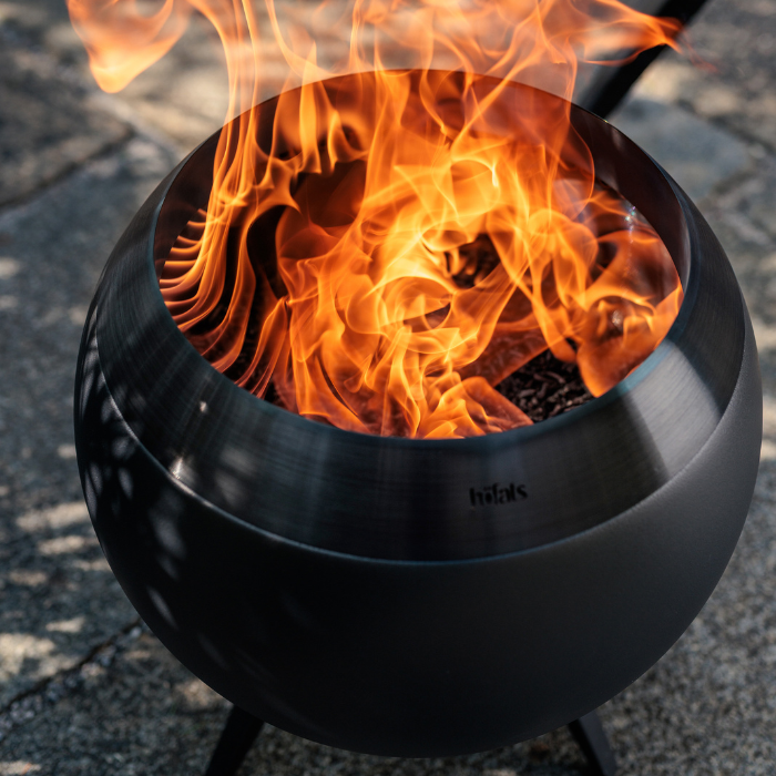 Brasero sans fumée MOON 45 avec pied bas höfats