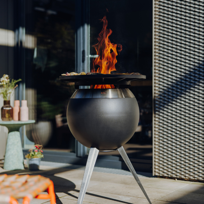 Brasero sans fumée MOON 45 avec plancha höfats