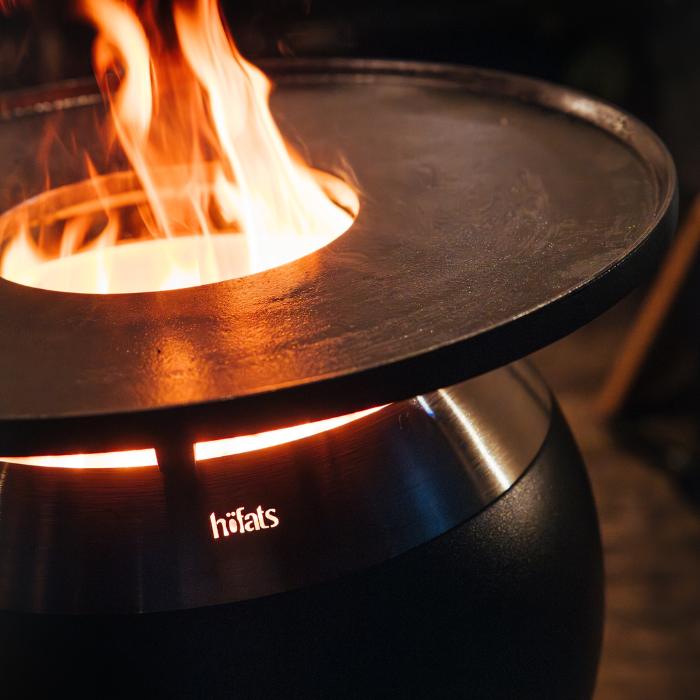 Brasero sans fumée MOON 45 avec plancha höfats