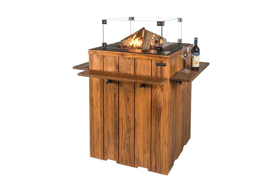 Table haute Happy Cocooning Bois de teck (noir)