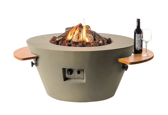 Table de feu Happy Cocooning Cone Taupe 