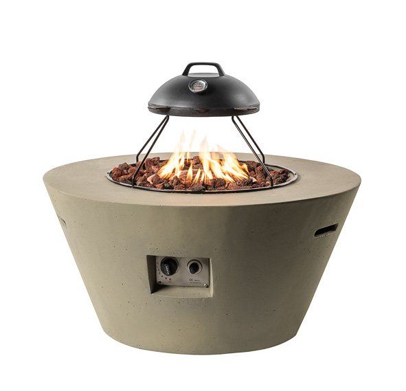Table de feu Happy Cocooning Cone Taupe 