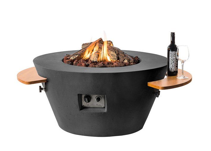 Cône de table de feu Happy Cocooning noir 