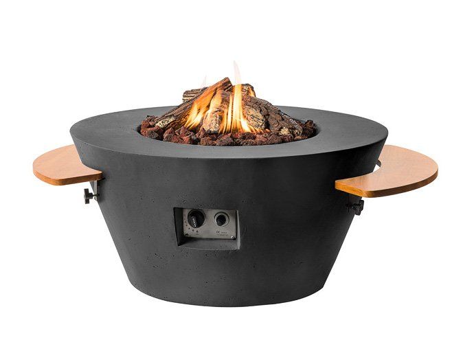 Cône de table de feu Happy Cocooning noir 