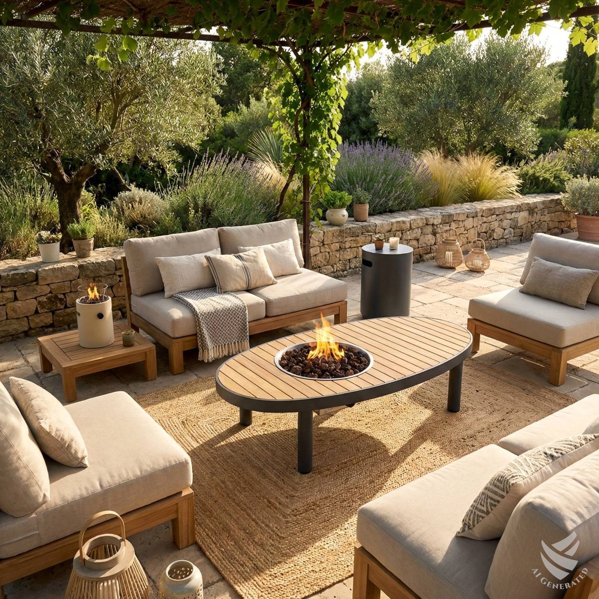 Cache-bouteille de gaz Round anthracite Happy Cocooning