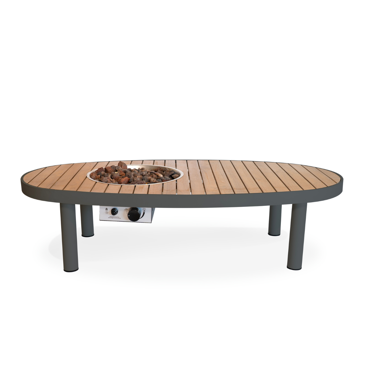 Table brasero Riviera 140 anthracite Happy Cocooning