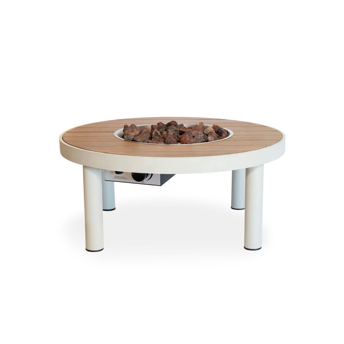 Table brasero Riviera 80 oyster beige Happy Cocooning