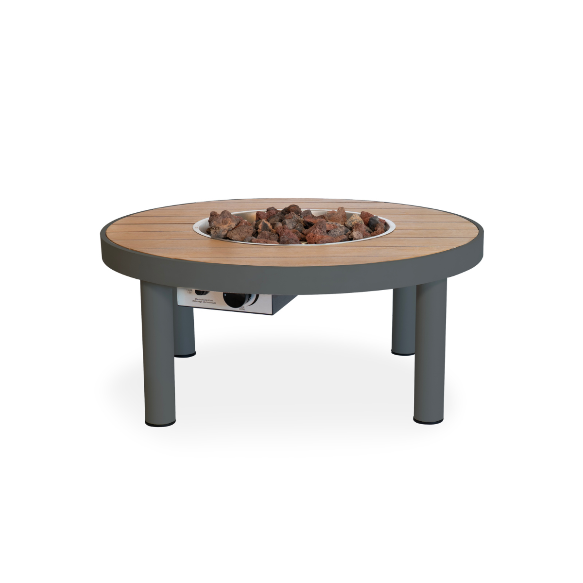 Table brasero Riviera 80 oyster anthracite Happy Cocooning