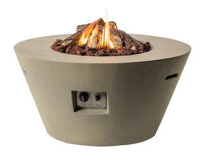 Table de feu Happy Cocooning Cone Taupe 