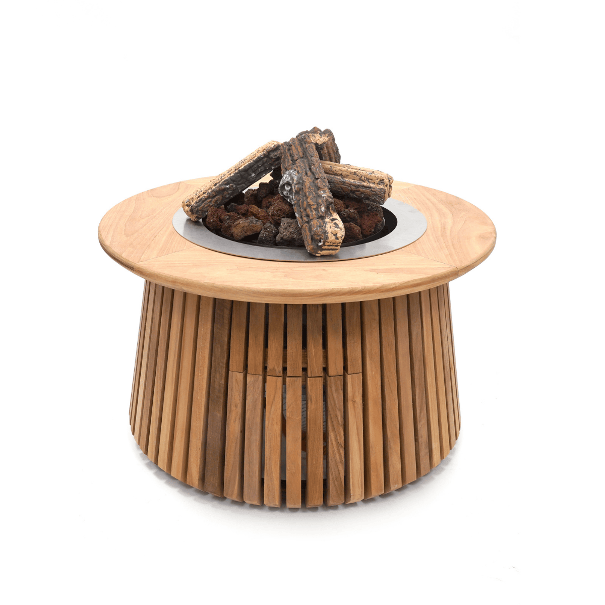 Table brasero Lagune Round 60 en teak Happy Cocooning