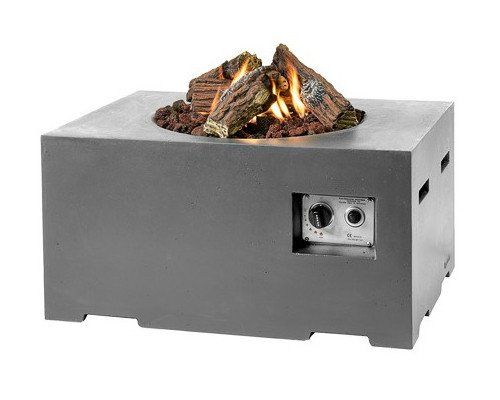 Happy C. table de feu rectangle petit anthracite 
