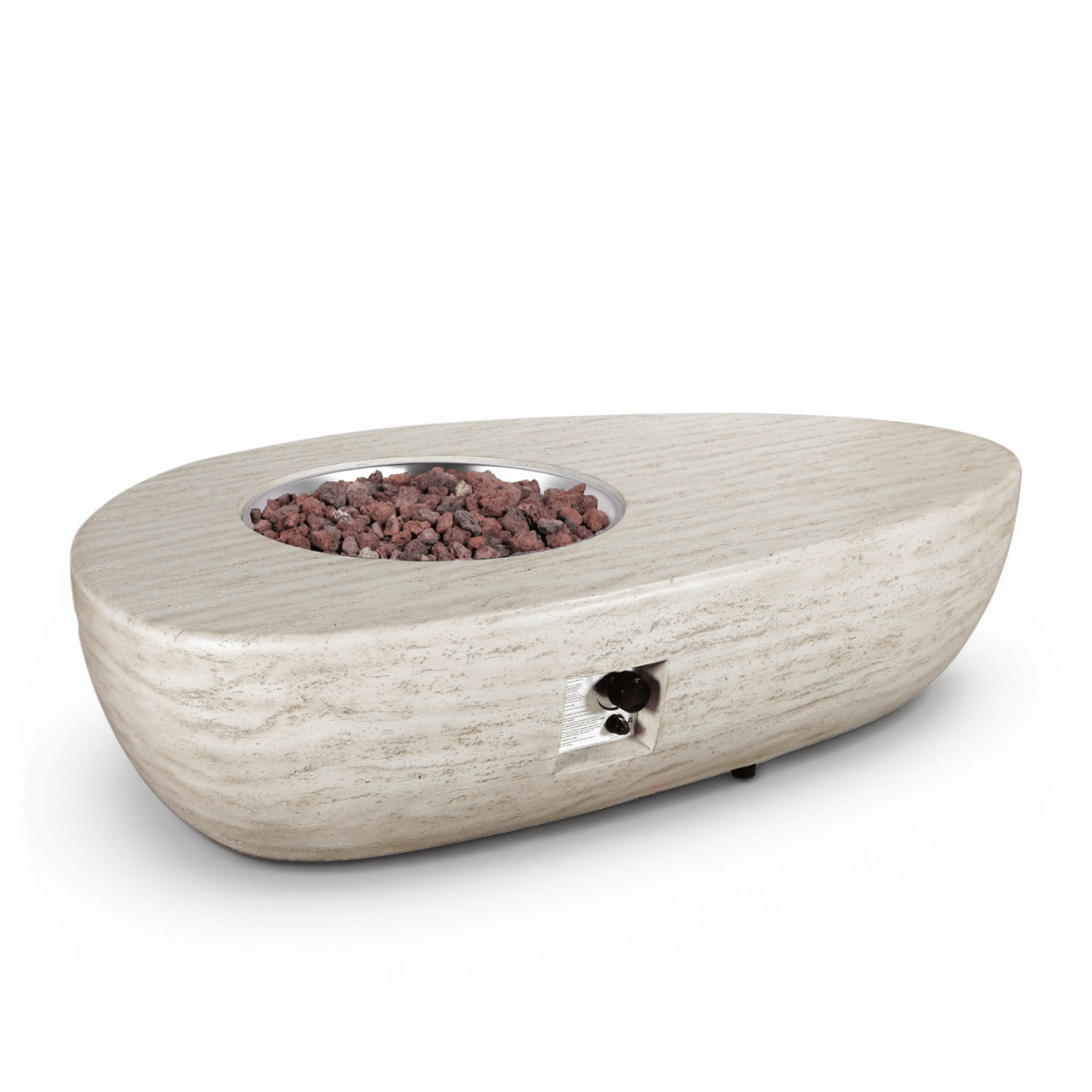 Table brasero Estate Organic 150 travertin Happy Cocooning
