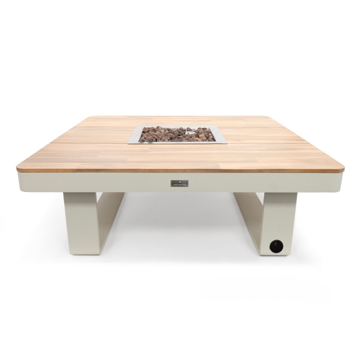 Table brasero Horizon 95 beige Happy Cocooning