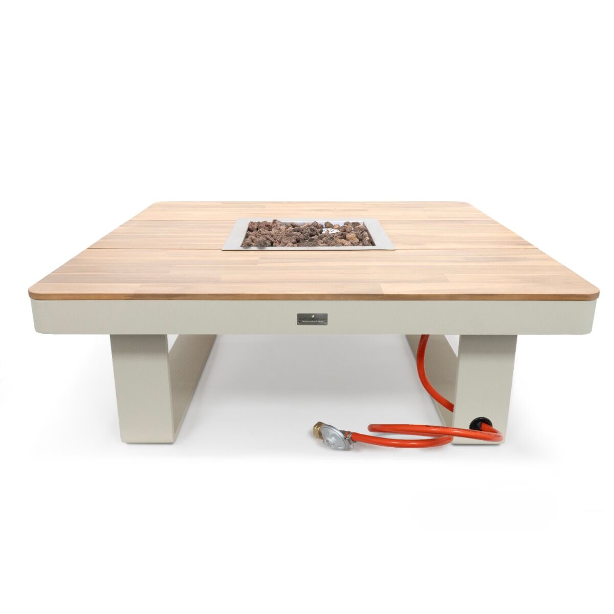 Table brasero Horizon 95 beige Happy Cocooning