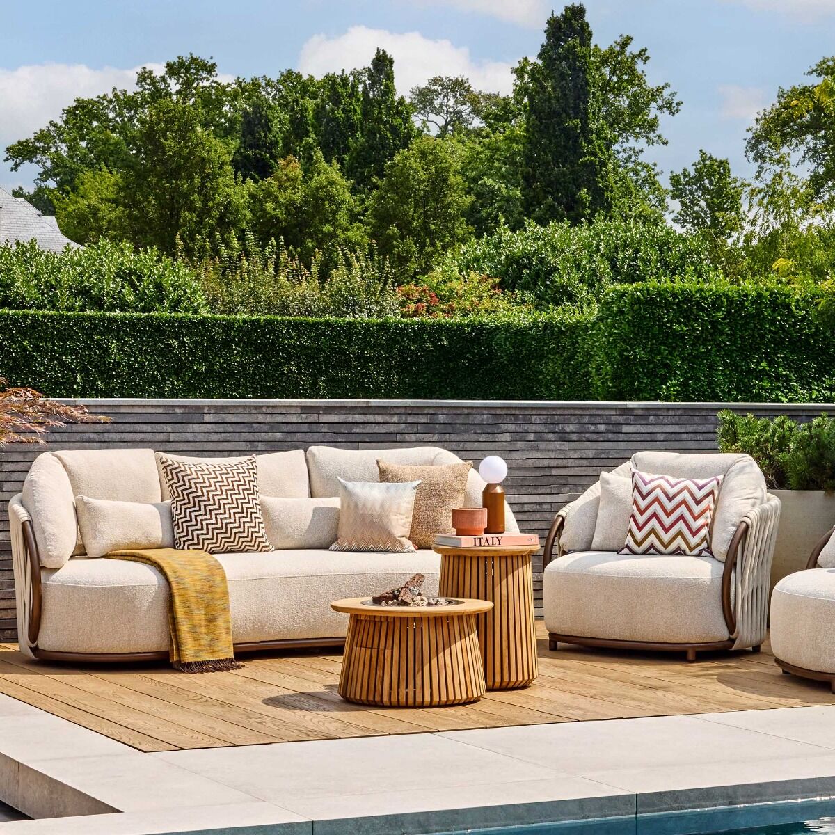 Cache-bouteille de gaz Lagune en teck Happy Cocooning