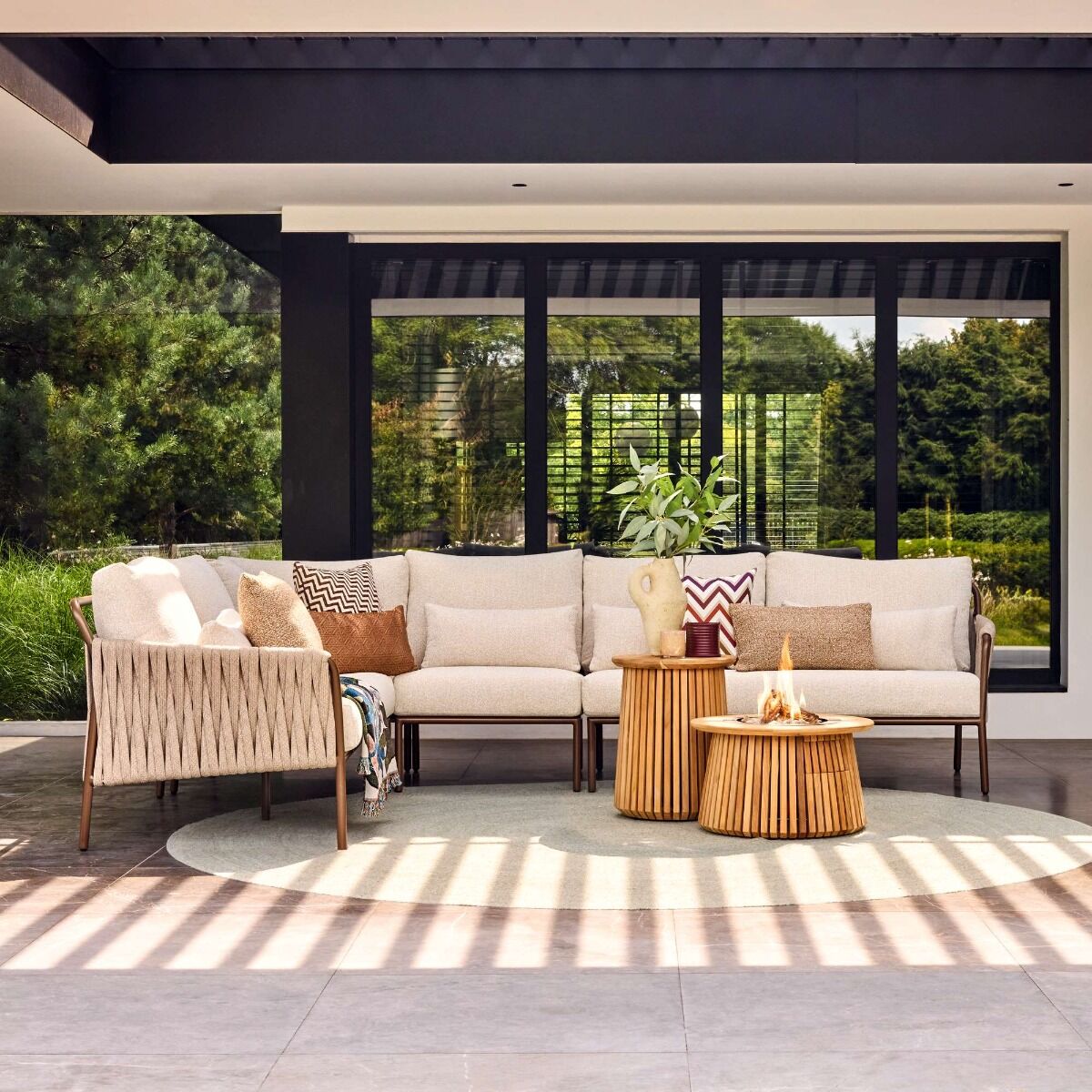 Cache-bouteille de gaz Lagune en teck Happy Cocooning