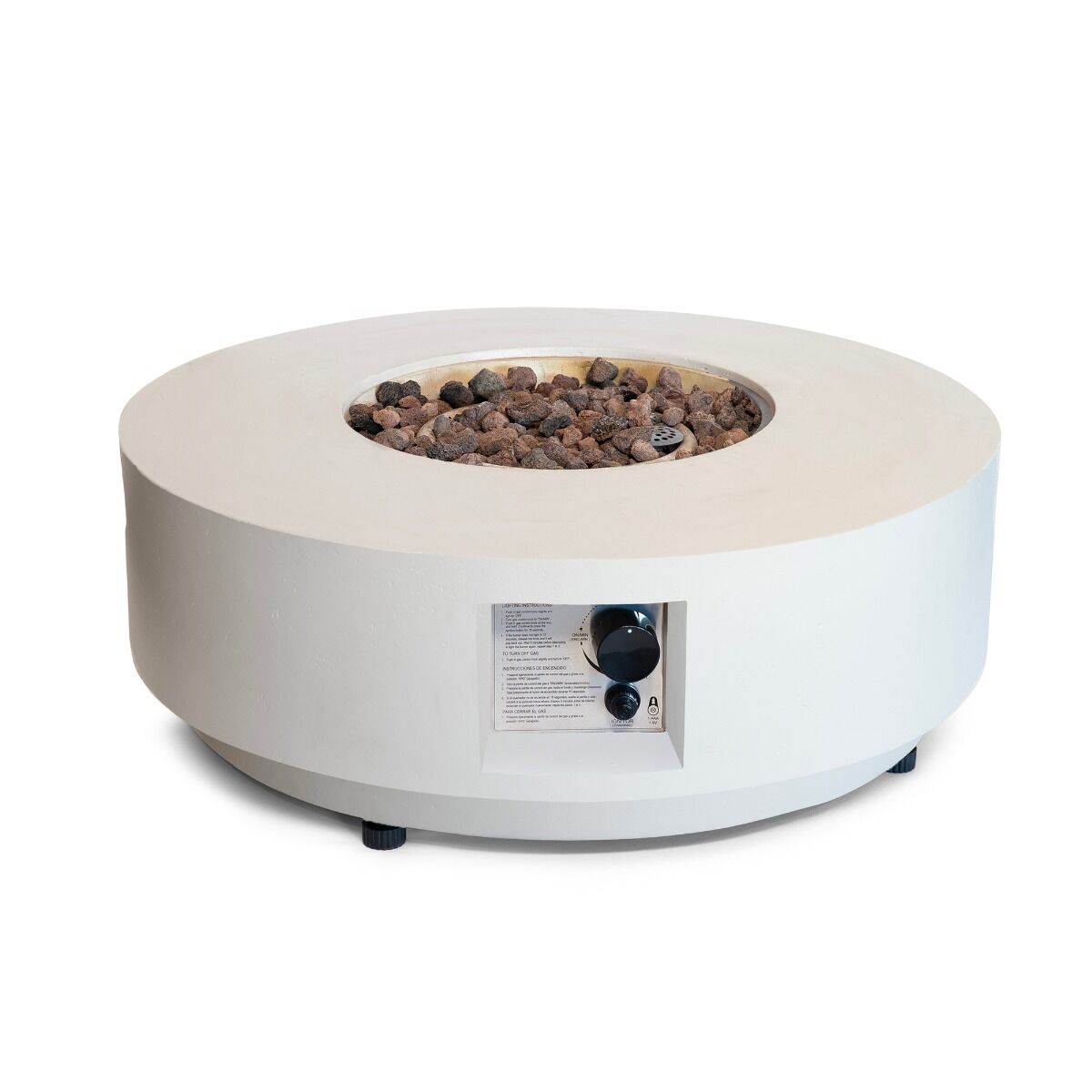 Table brasero Estate Round 76 beige Happy Cocooning