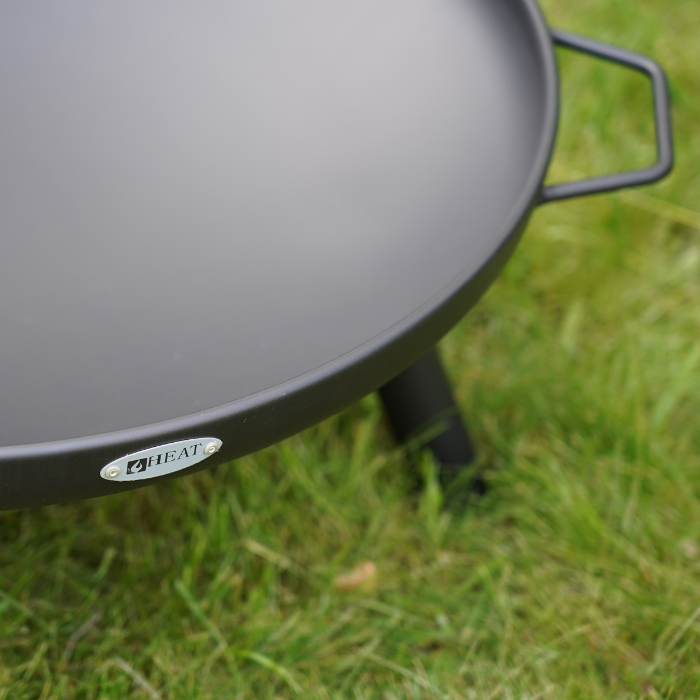 HEAT Bol à Feu Classic Ø 60 cm Feet & Handle Noir