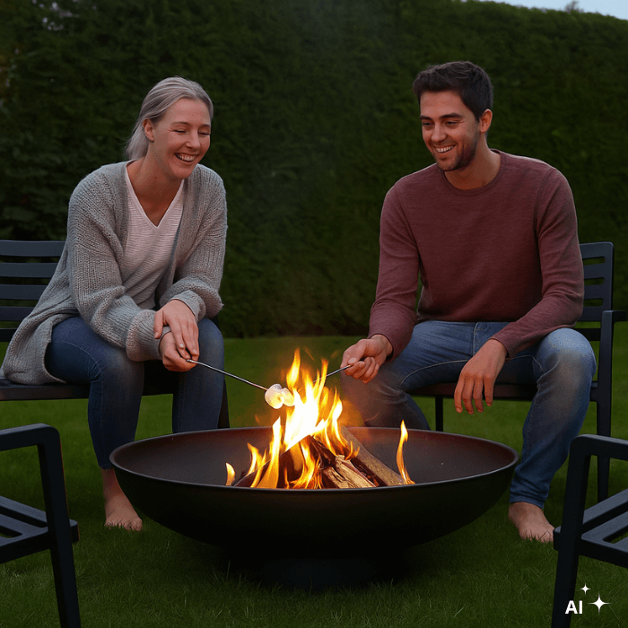 HEAT Bol à feu Classic Ø 80 cm Noir