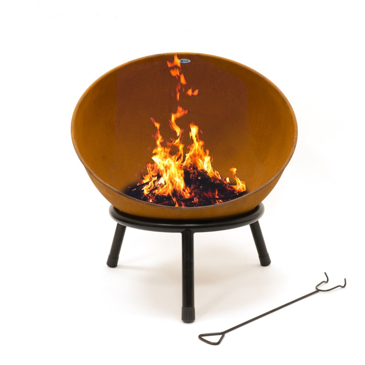 HEAT Brasero sur Pieds Kappa Rouille Ø56 cm