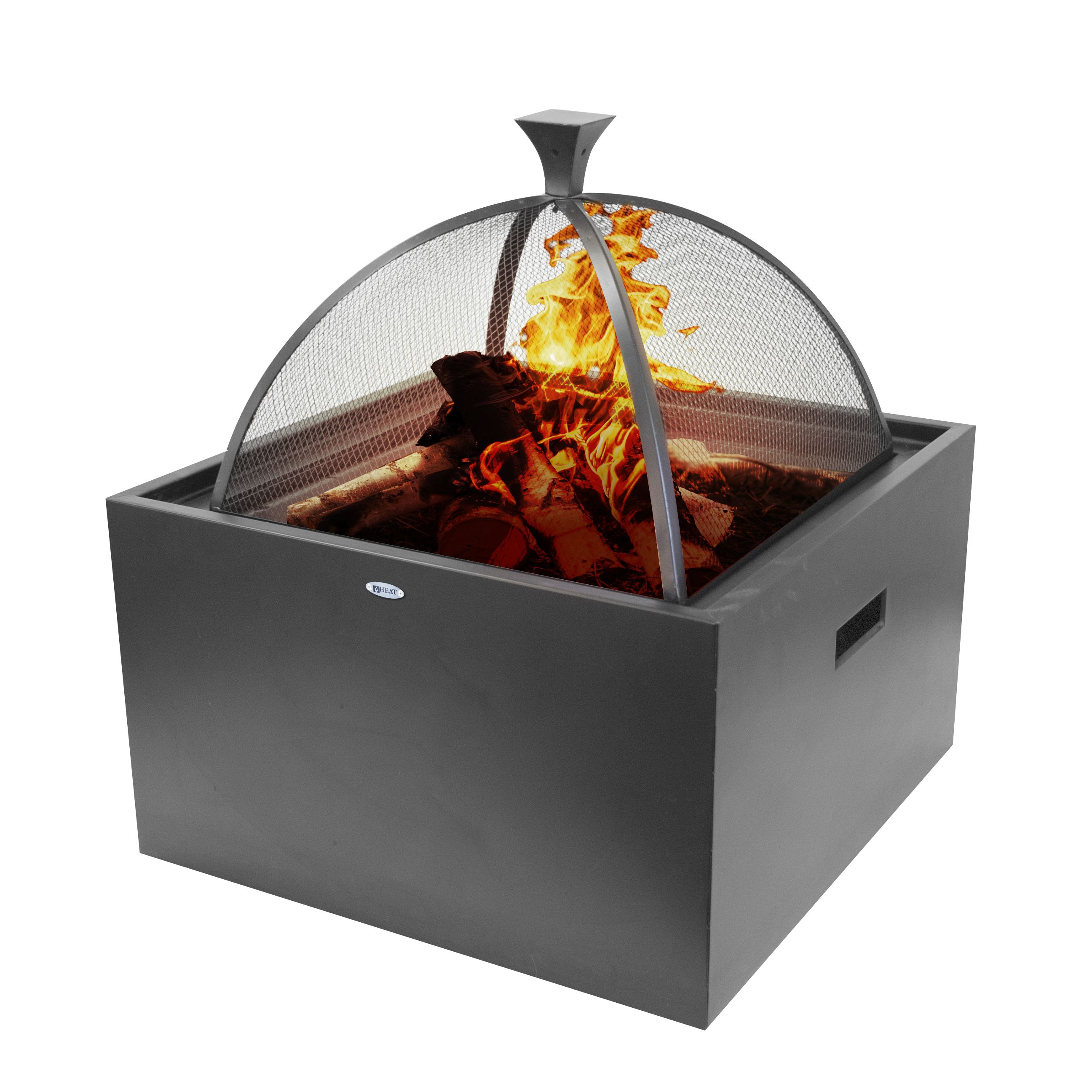 HEAT Brasero 3 en 1 (Brasero + BBQ + Table d'appoint)