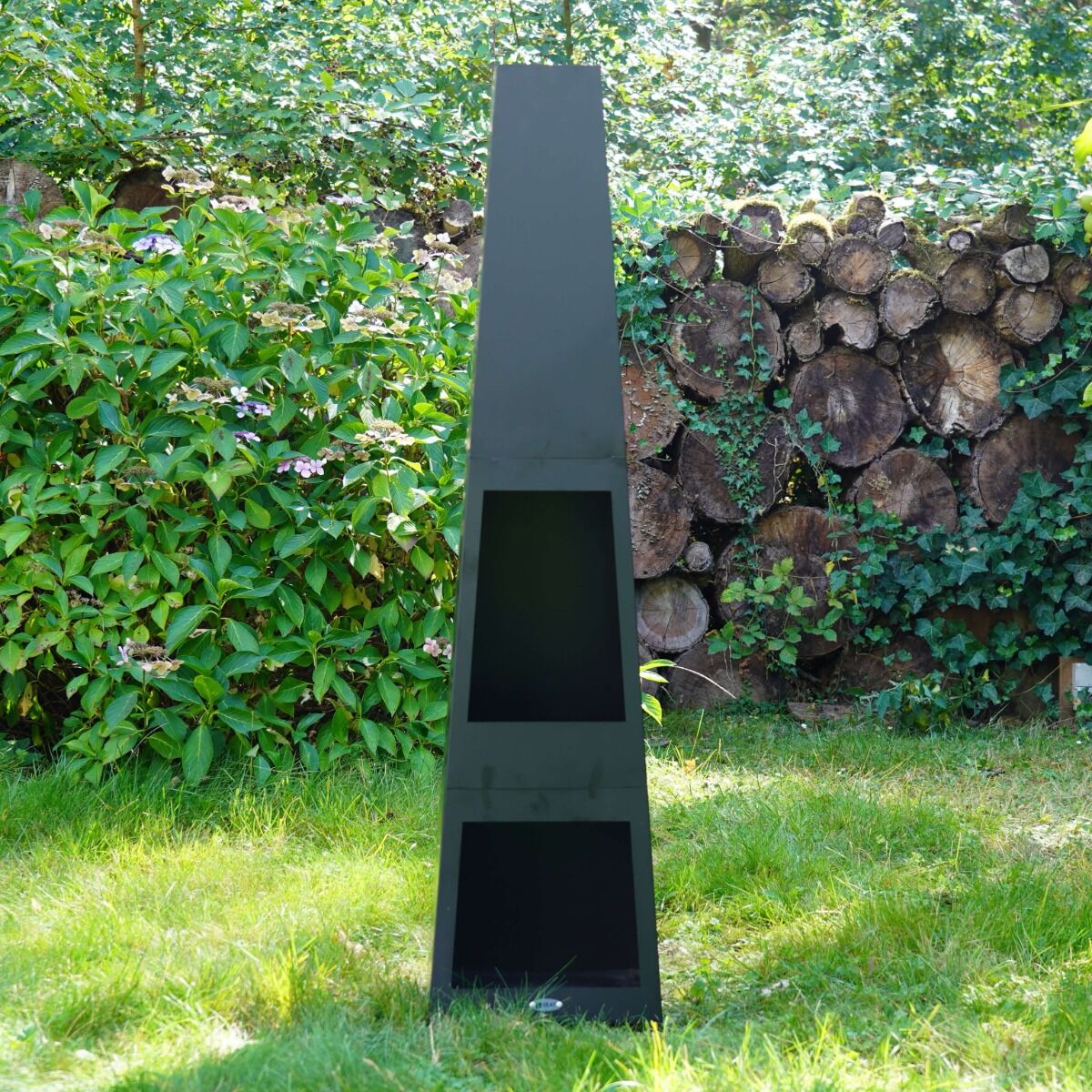 Cheminée de jardin Oslo acier noir HEAT