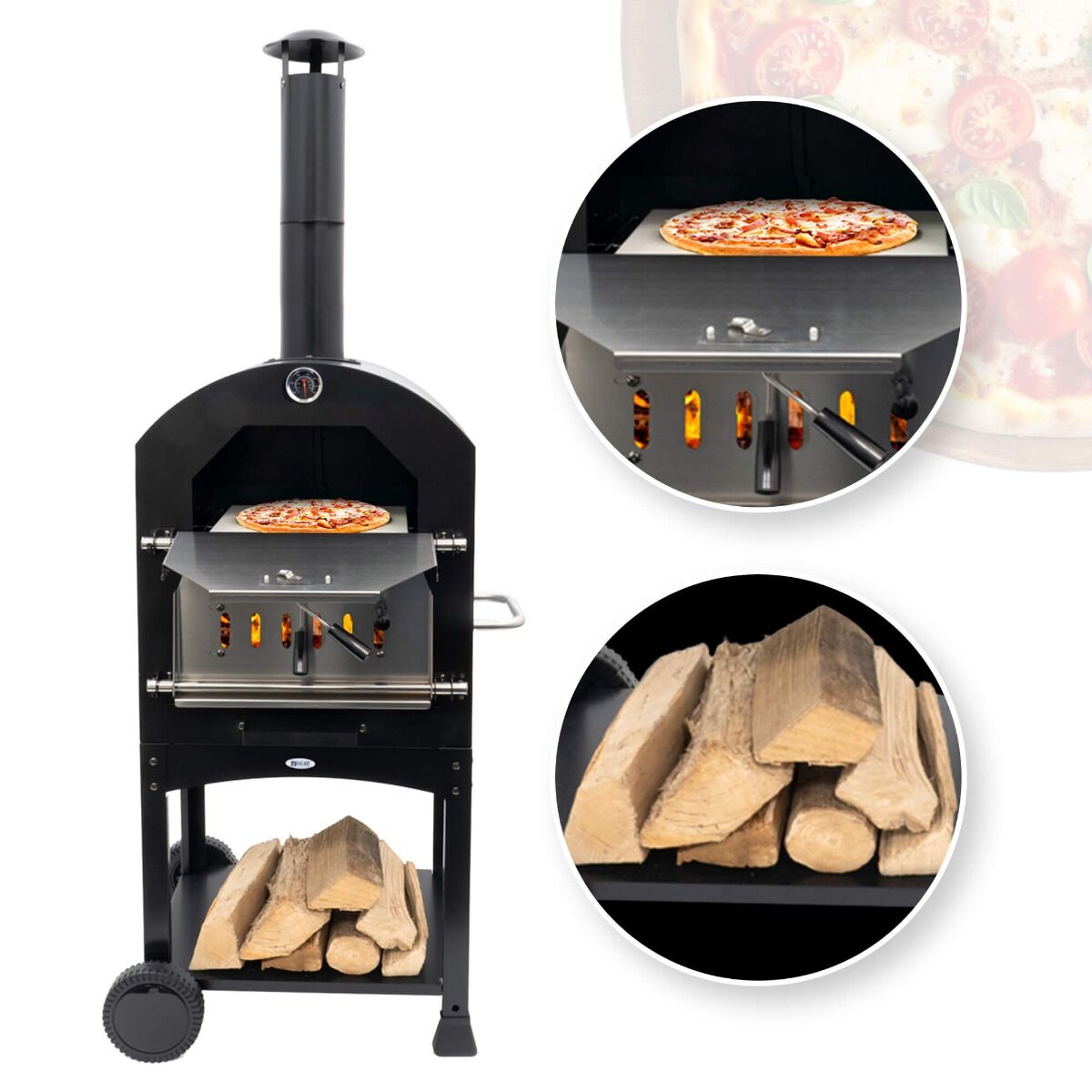 Four à pizza Ovnhus acier noir HEAT