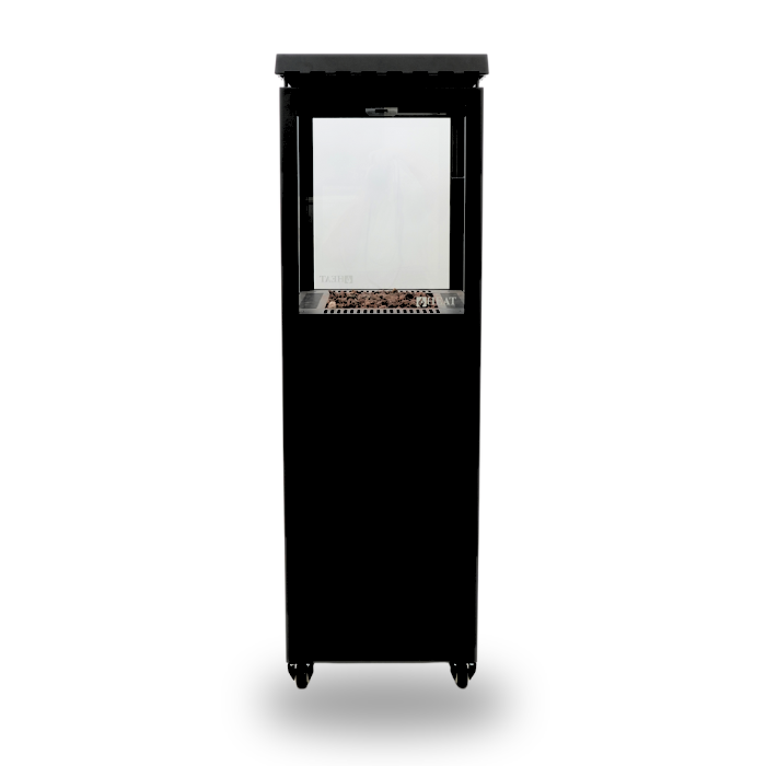 HEAT Outdoor Living Parasol Chauffant Utevarme Noire