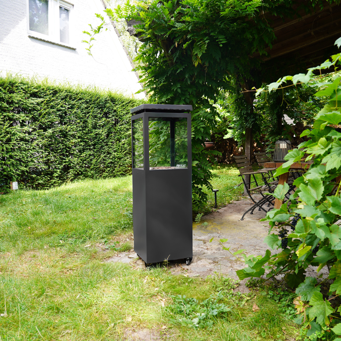 HEAT Outdoor Living Parasol Chauffant Utevarme Noire
