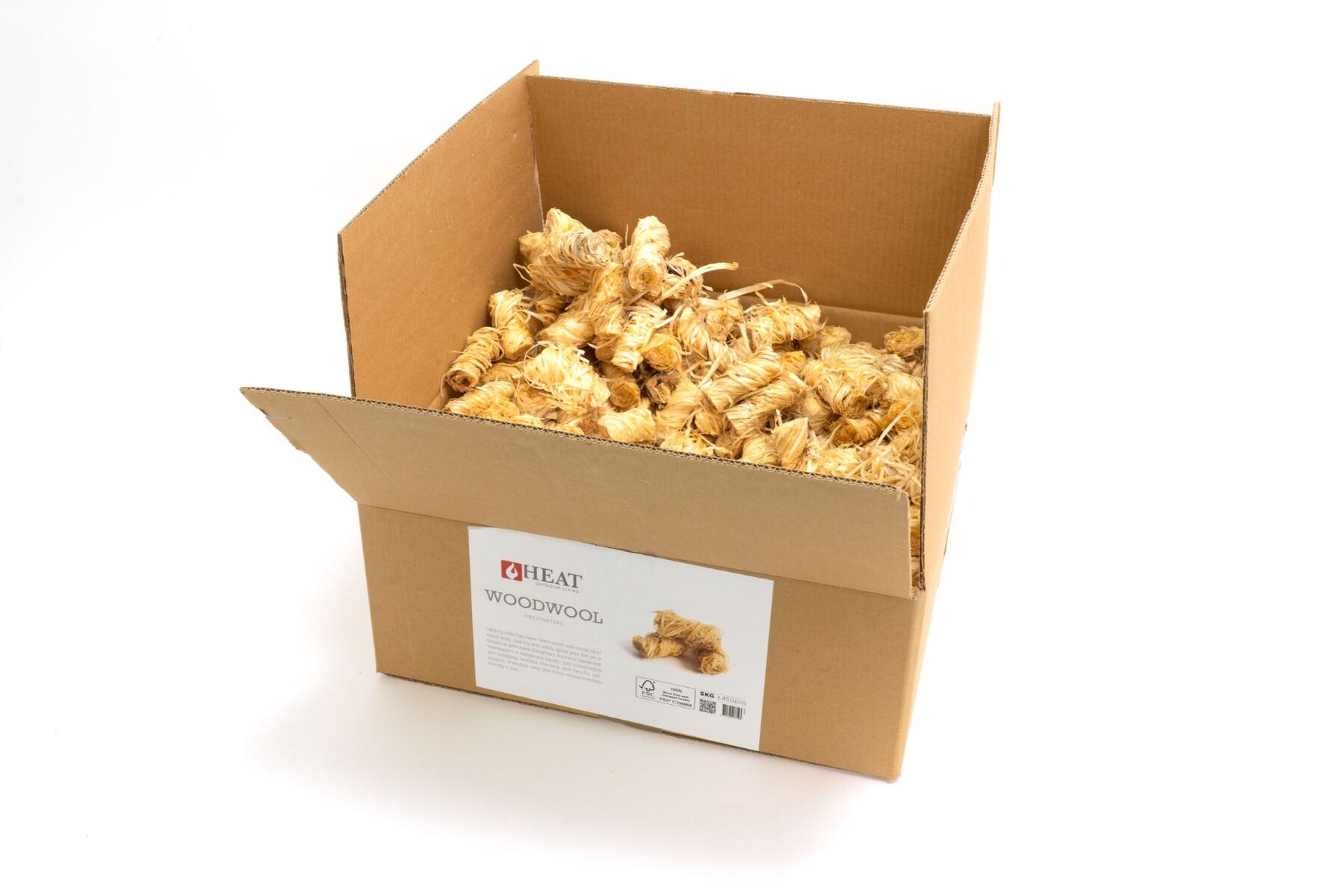 HEAT Outdoor Living Allume-feu en Laine de Bois 5 kg