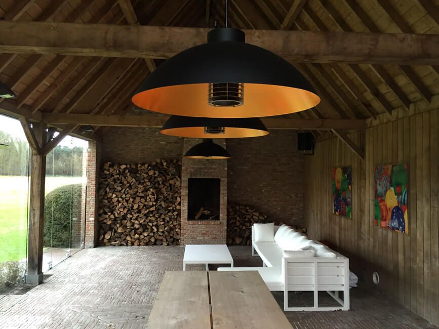 Lampe chauffante/suspendue Dôme Heatsail (Incl. 25% de chaleur supplémentaire)