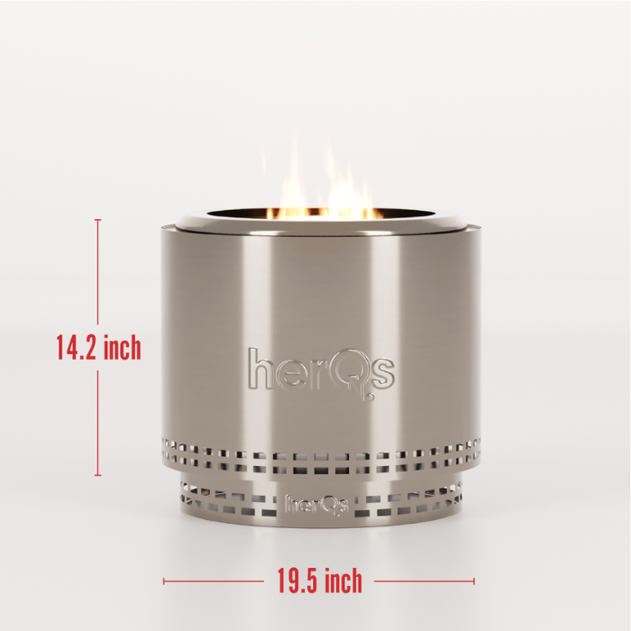 Brasero extérieur sans fumée Blaze herQs