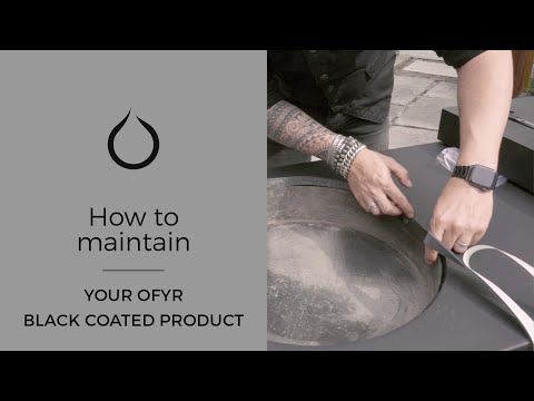 Brasero plancha Island noir 100 bois de teck OFYR