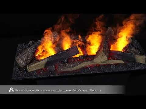 Cheminée électrique encastrable à vapeur d’eau Cassette 400/600 LED Optimyst Dimplex