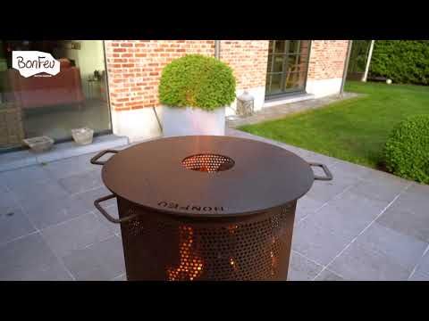 BonFeu BonVes 34 Rouille brasero panier